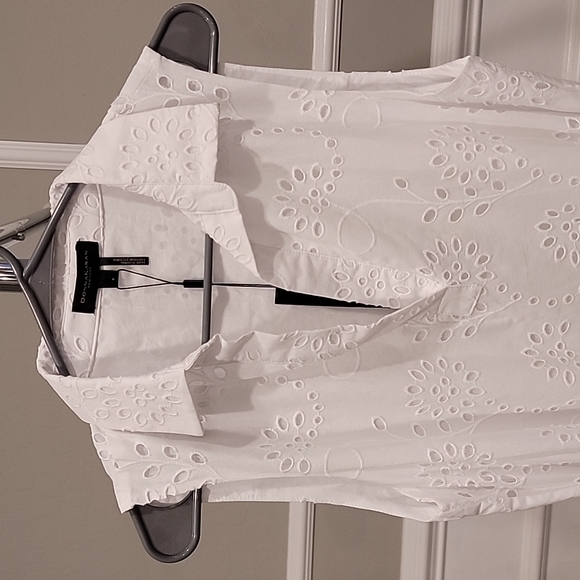 NWT Donna Karan Seaside Eyelet Cutout Dress - Picture 4 of 11